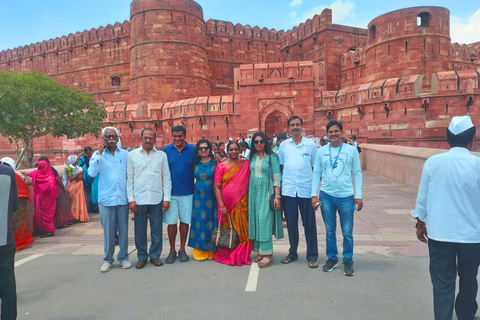 De Delhi: viagem de um dia ao Forte Taj Mahal-Agra de trem expressoPasseio com Cadeira AC, Almoço e Guia