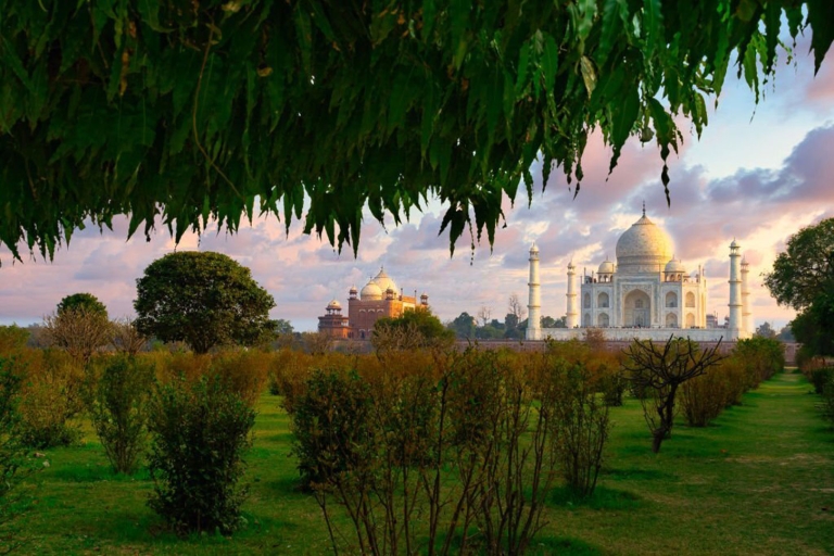 Von Delhi: Taj Mahal-Agra Fort Tagesausflug mit dem ExpresszugTour mit Executive Class, Mittagessen und Eintritt