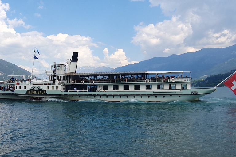 Jednodniowa przepustka na jeziora Thun i Brienz na rejs statkiem po jeziorzeBilet dzienny 2. klasa podróży