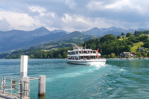 Pase de un día al Lago de Thun y al Lago de Brienz para un crucero en barco por el lagoPase de un día 2ª clase de viaje