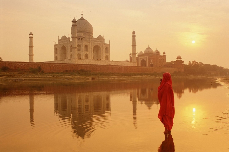 Tour du Taj Mahal et du fort d'Agra en voiture sans file d'attente