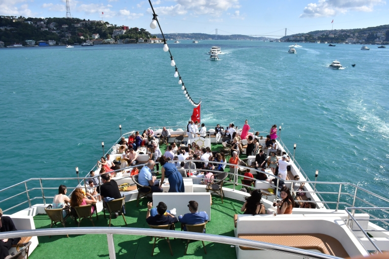 Istanbul: Daytime or Sunset Sightseeing Cruise & Audio Guide Bosphorus Daytime or Sunset Cruise w/ Soft Drinks and Snack