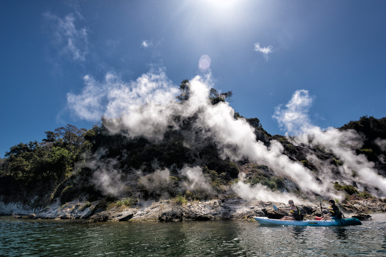 Rotorua: Guided Waimangu Walk and Steaming Cliffs Kayak Tour