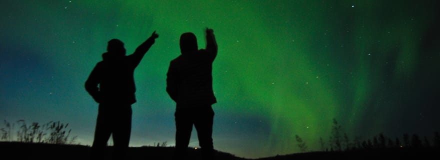 Depuis Tromsø : Randonnée en raquettes aux aurores