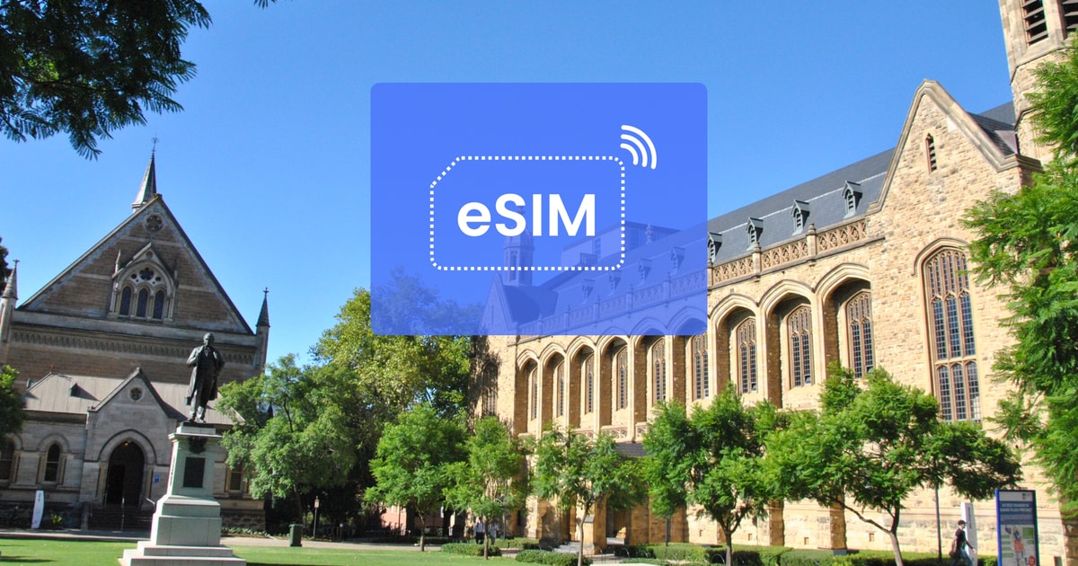Adelaide piano dati mobile in roaming eSIM per l'Australia/ APAC