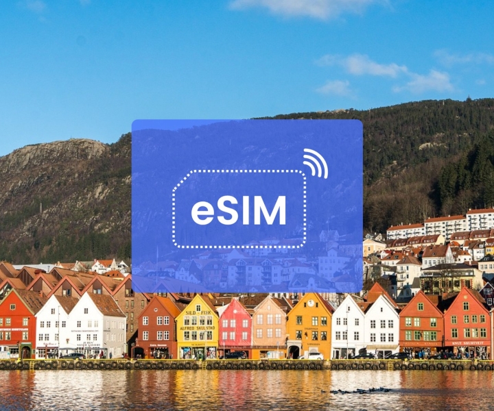 Bergen: Noruega/ Europa eSIM Roaming Mobile Data Plan