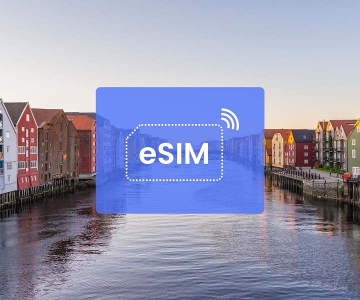 Trondheim: Norway/ Europe eSIM Roaming Mobile Data Plan