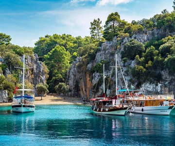 Sarigerme: 12 Islands Boat Trip with Lunch and Transfer