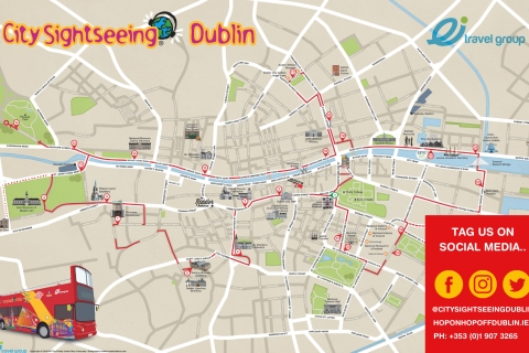 Dublin: City Sightseeing Hop-On Hop-Off Bus Tour24-godzinny Hop on Hop off