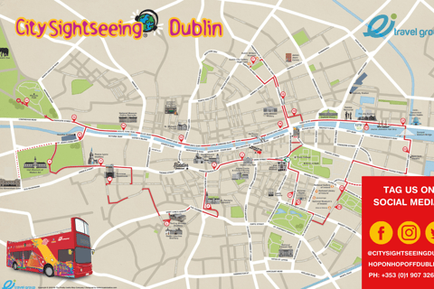 Dublin: City Sightseeing Hop-On Hop-Off Bus Tour48-godzinny Hop on Hop off