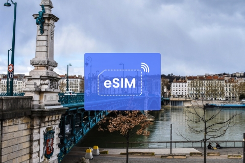 Lyon: Francja/Europa eSIM Roaming mobilny pakiet danych3 GB/ 15 dni: 42 kraje europejskie