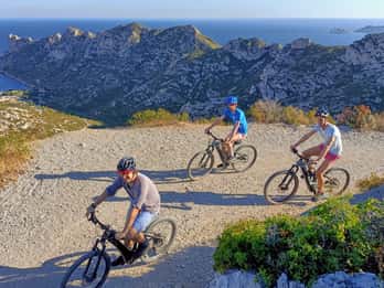 Fra Marseille: Calanques nasjonalpark - E-fjellsykkeltur