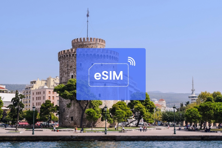 Saloniki: Grecja/Europa Plan danych mobilnych w roamingu eSIM10 GB/ 30 dni: tylko Grecja