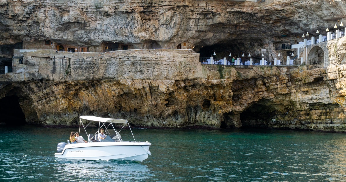 Polignano a Mare: Caves and Grottos Tour by Boat with Spritz | GetYourGuide