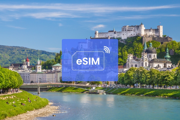 Salzburg: eSIM roaming mobiel dataplan Oostenrijk/Europa1 GB/ 7 dagen: 42 Europese landen