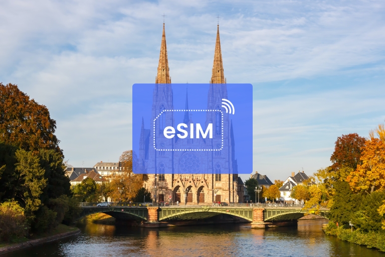 Straatsburg: Frankrijk/Europa eSIM roaming mobiel dataplan1 GB/ 7 dagen: 42 Europese landen