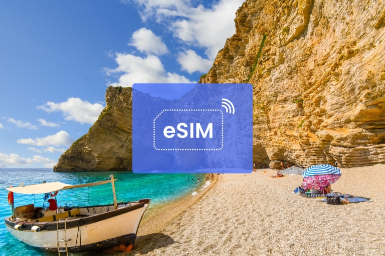 Korfu: Grecja/Europa Plan danych mobilnych w roamingu eSIM20 GB/ 30 dni: 42 kraje europejskie