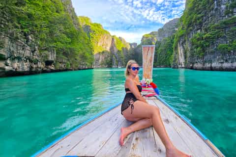 Phi Phi private longtail boat to Maya Bay with snorkeling