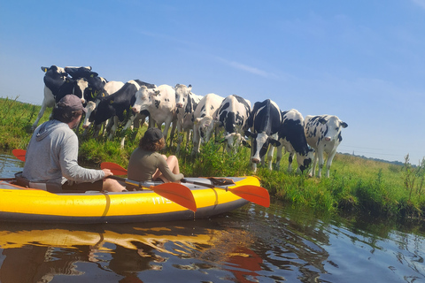 Visite de la campagne d'Amsterdam en vélo et en kayakExcursion à vélo et en kayak dans la campagne amstellodamoise