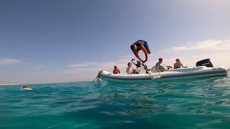 Hurghada Schnellbootfahren Schnorcheln Und Grillen Auf Den Giftun