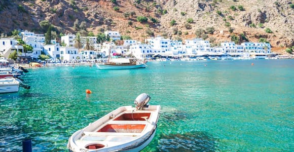 From Rethymno/Chania: Loutro Day Trip by Boat