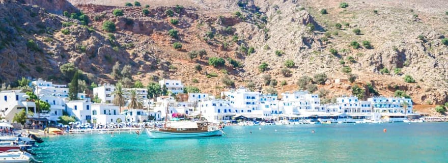 Au départ de Réthymnon/La Canée : excursion d'une journée à Loutro en bateau