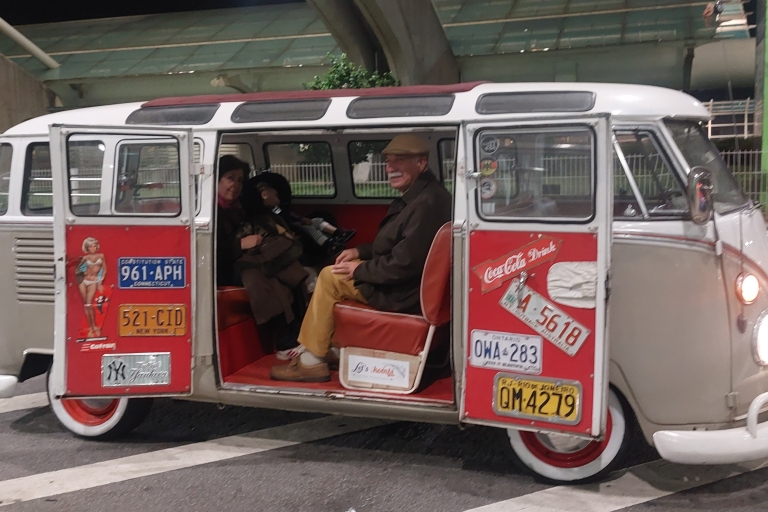 Airport transfer with vintage kombi van