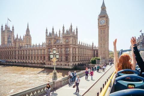 London: Tootbus Must-See Hop-On Hop-Off Bustur med krydstogt