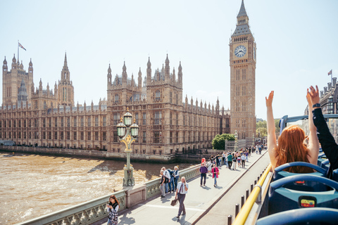 Londen: Tootbus Must-See Hop-On Hop-Off Bustour met Cruise48-uurs ticket