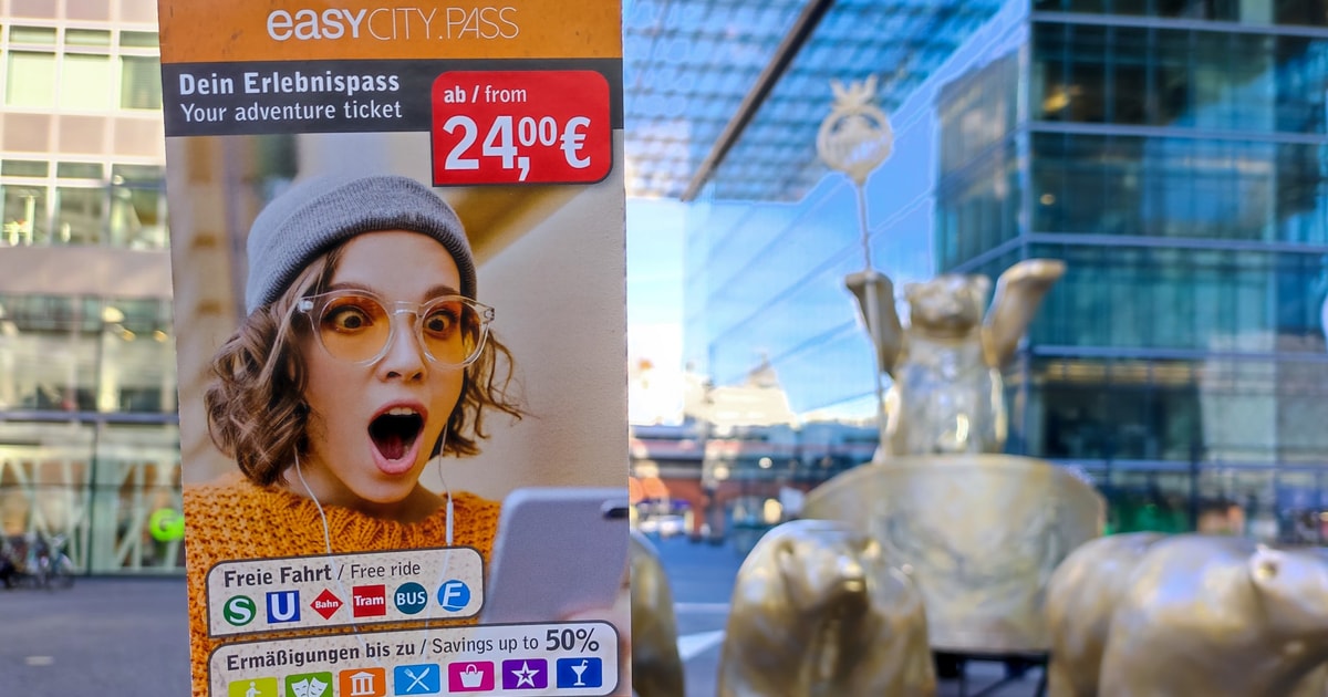 Berlin: EasyCityPass Med Gratis Kollektivtrafik Och Rabatter | GetYourGuide