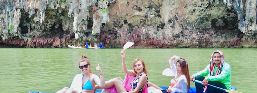 Au départ de Phuket : visite de l'île de James Bond avec canoë-kayak dans les grottes