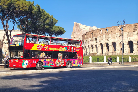 Rome: City Highlights Open-Top Bus Night Tour 9:00 PM Tour