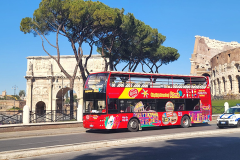 Rome: City Highlights Open-Top Bus Night Tour 9:00 PM Tour