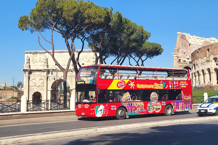 Rome: City Highlights Open-Top Bus Night Tour 9:15 PM Tour