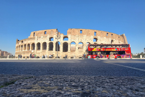 Rome: City Highlights Open-Top Bus Night Tour 9:00 PM Tour