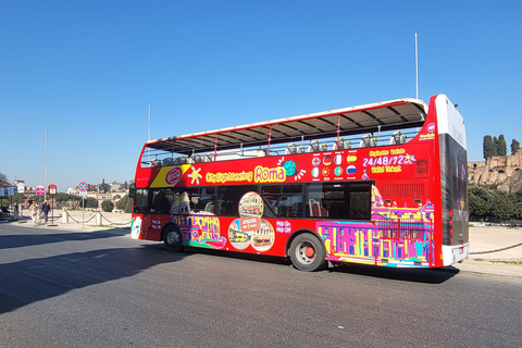 Rome: City Highlights Open-Top Bus Night Tour 9:00 PM Tour