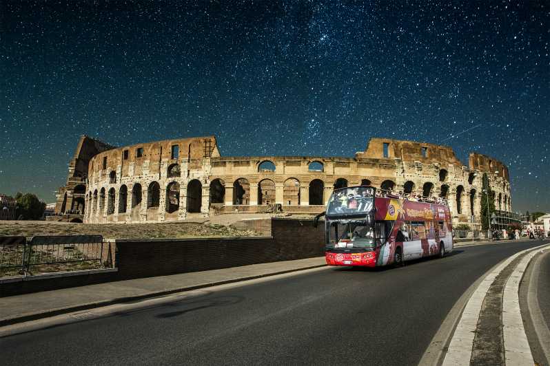 Rome : visite en bus à toit ouvert la nuit, à la découverte des points forts de la ville