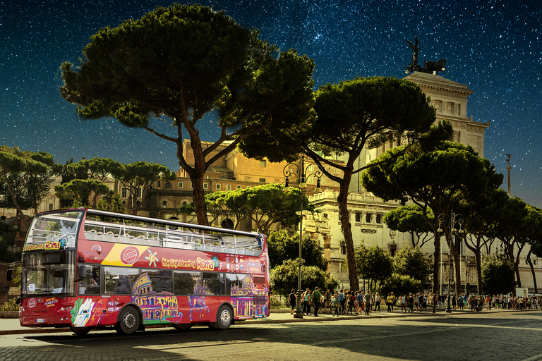 Rome: City Highlights Open-Top Bus Night Tour 9:00 PM Tour