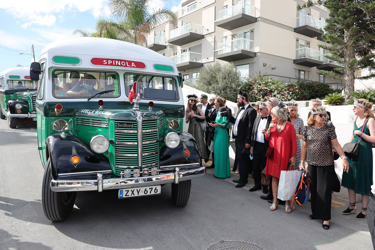 Malta: Halbtagestour mit dem Bus inkl. Mdina &amp; Blaue GrotteVintage Bus Halbtagestour