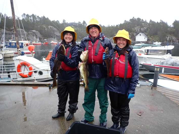Bergen: Guidet fisketur med utendørs matlaging
