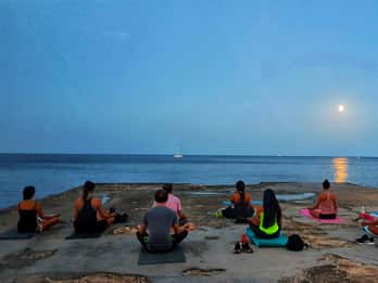 Sliema: Beach Yoga Class