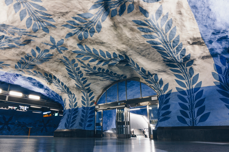 Promenade artistique dans le métro de Stockholm avec un habitant de la ville