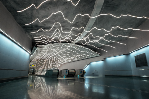 U-Bahn-Kunstfahrt mit einem Einheimischen in Stockholm