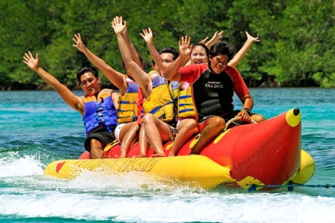 Bali: Wassersport-Tour-Paket in Tanjung BenoaSeewanderer, Bananenboot, Parasailing und Schnorcheln
