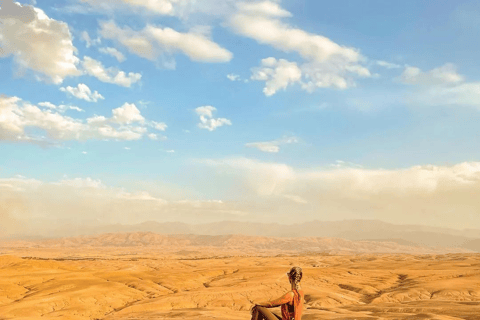 From Marrakesh: Sunset Dinner in Agafay at Berber Camp