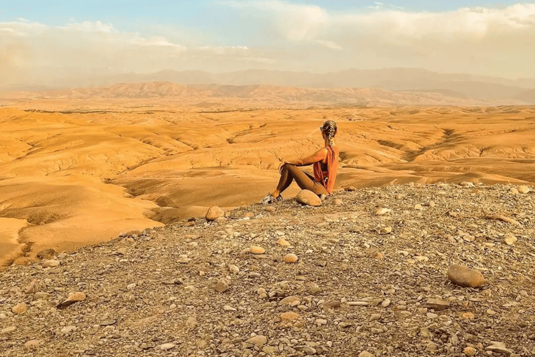 From Marrakesh: Sunset Dinner in Agafay at Berber Camp