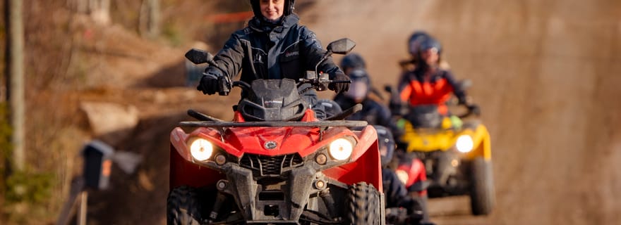 Rovaniemi : Safari en quad, visite d'un élevage de rennes et de huskys