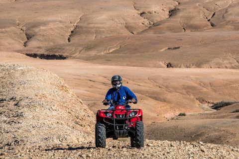 Marrakesh: Agafay-woestijn quad- of kameeltocht met dinershow
