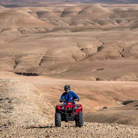Marrakesh: Agafay-woestijn quad- of kameeltocht met dinershow