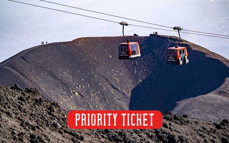 Funivia dell'Etna: Billete prioritario de ida y vuelta en teleférico